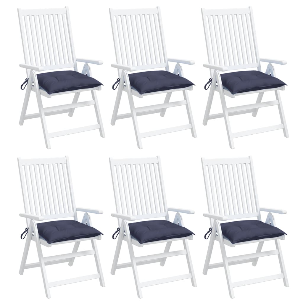 Stuhlkissen 4 Stk. Hellblau 40x40x7 cm Oxford-Gewebe