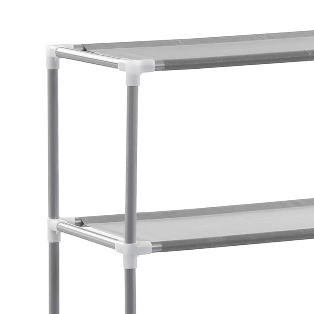 Waschmaschinenregal 2 Ablagen Schwarz 69x28x143 cm Eisen
