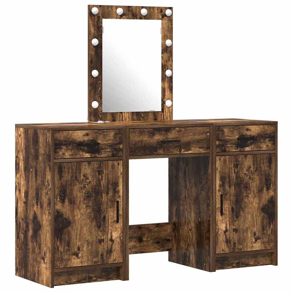 Schminktisch mit Schubladen Weiß 50 x 41 x 135 cm Holzwerkstoff