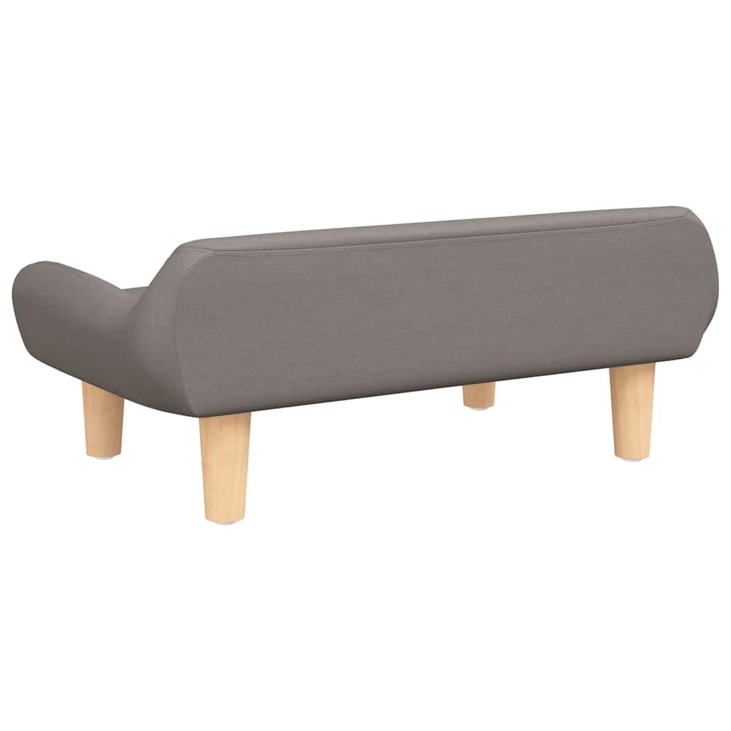 Hundebett Creme 70x40x24 cm Stoff