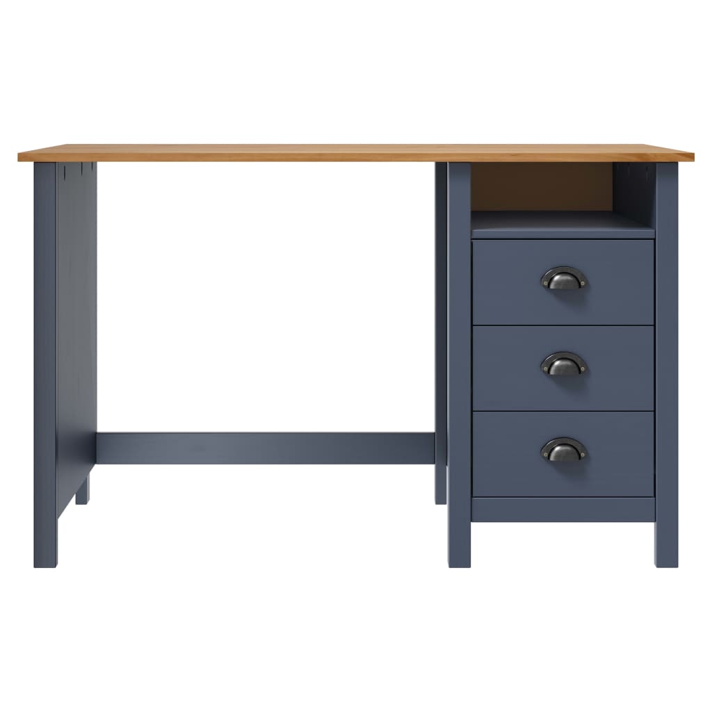 Schreibtisch Hill mit 3 Schubladen 120×50×74 cm Kiefernholz