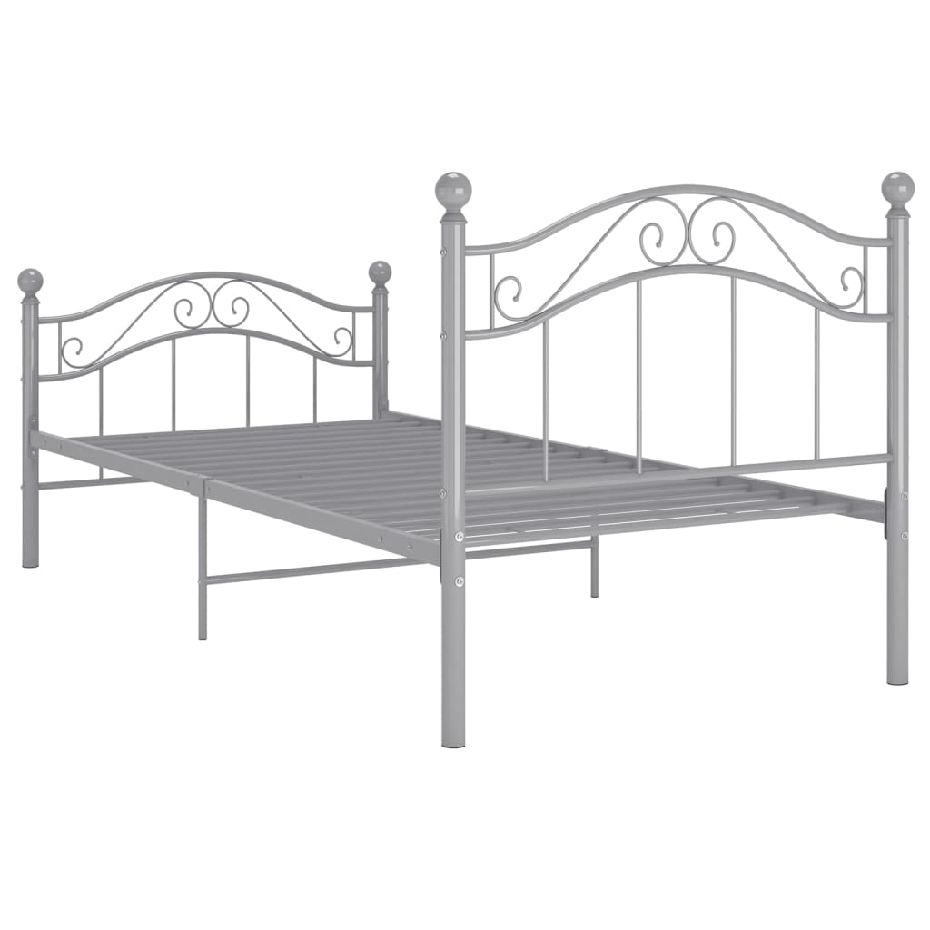 Bett Schwarz Metall 90x200 cm