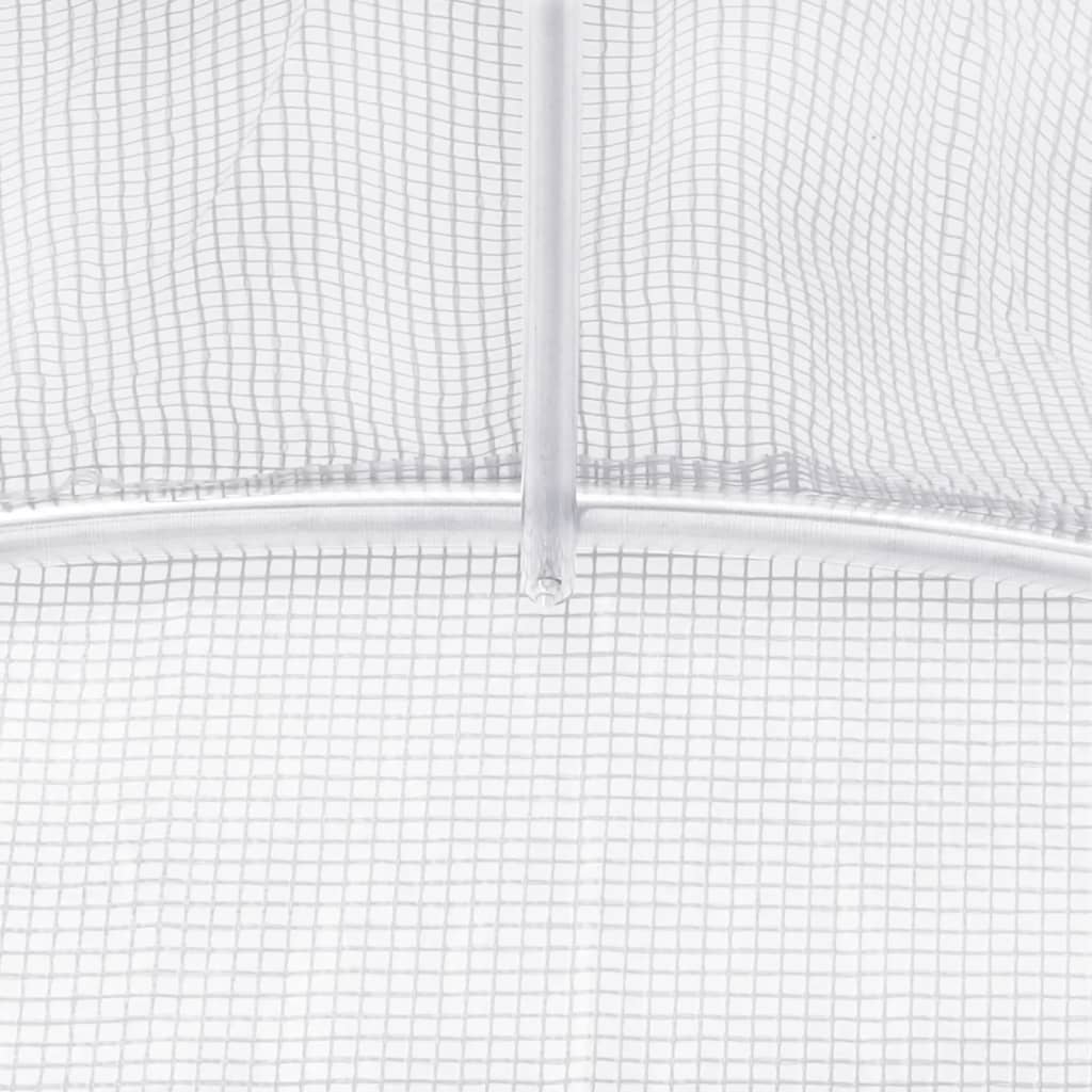 Gewächshaus mit Stahlrahmen Grün 8 m² 4x2x2 m