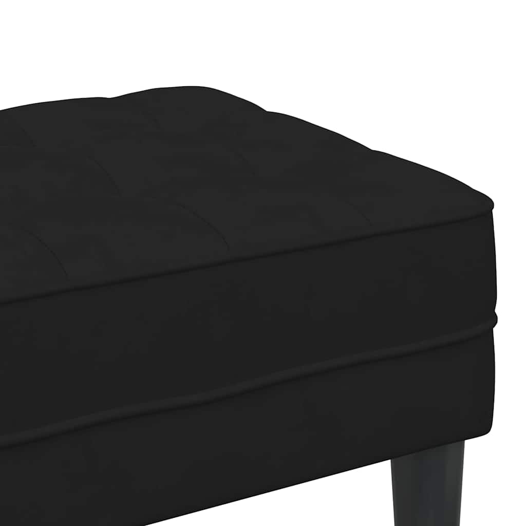 Bank mit Kissen Hellgrau 113 x 57 x 39 cm Samt