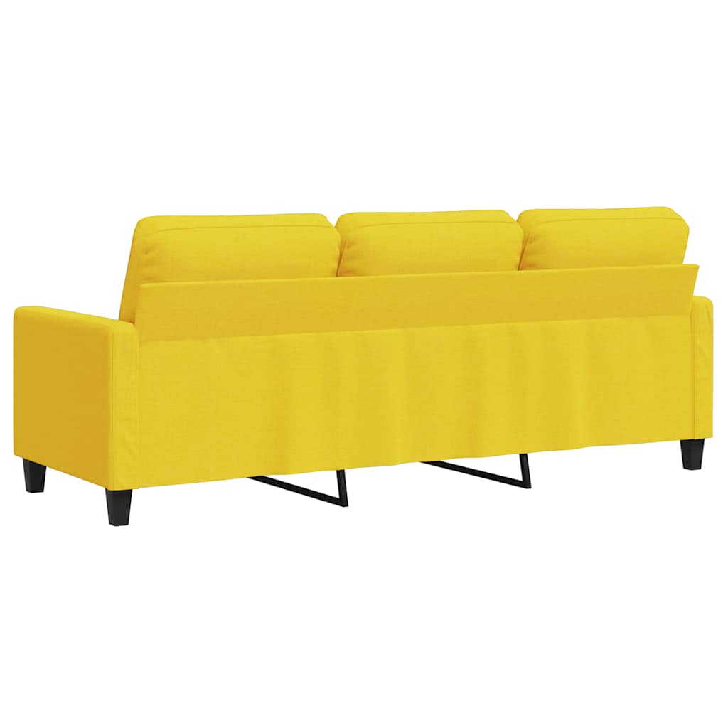 3-Sitzer-Sofa Hellgrau 180 cm Stoff