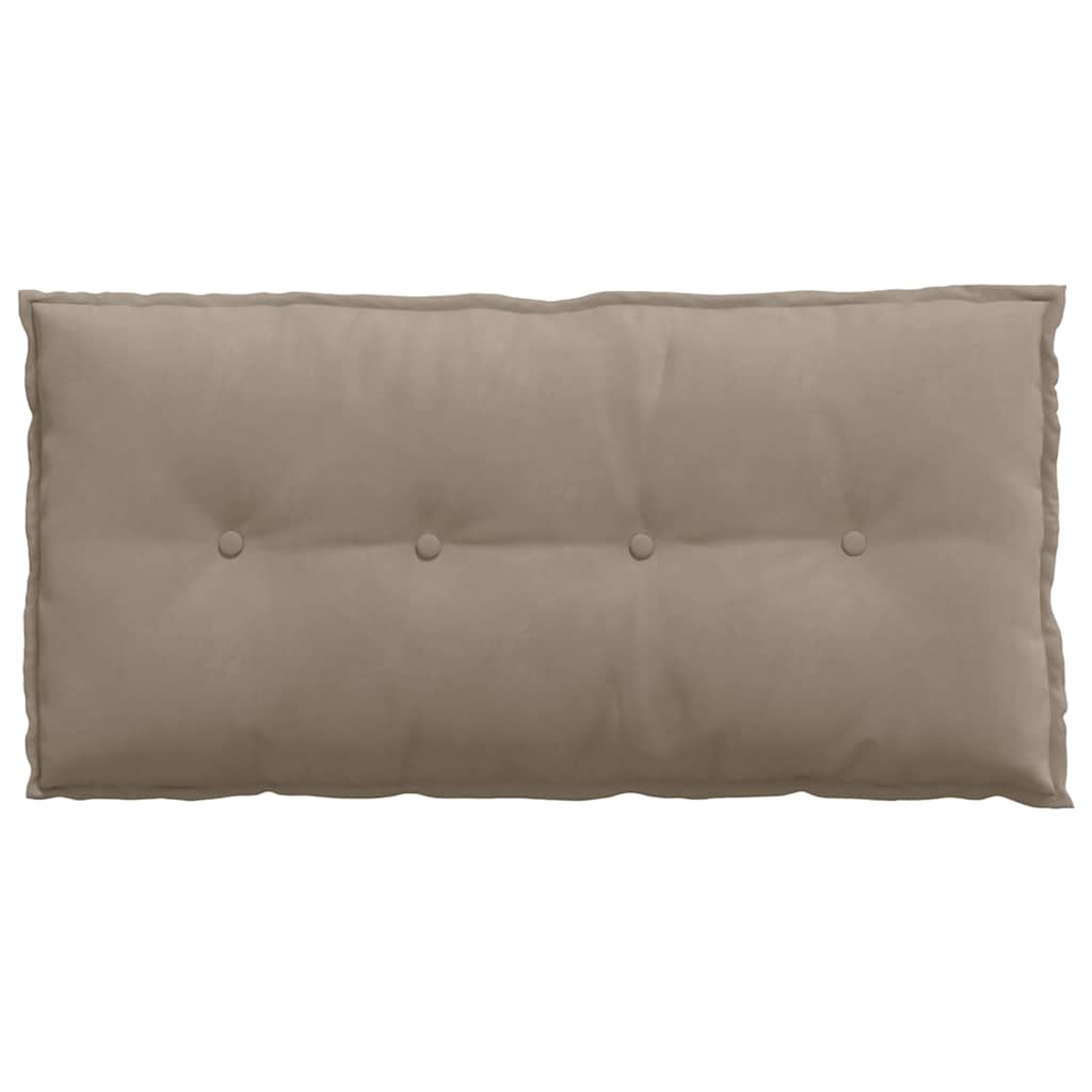Rückenkissen Taupe 50 x 45 cm Mikrofaserstoff