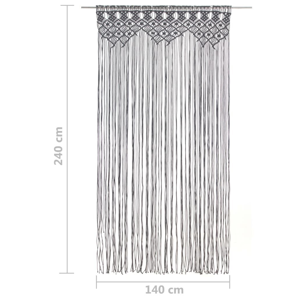 Makramee Vorhang 140x240 cm Baumwolle