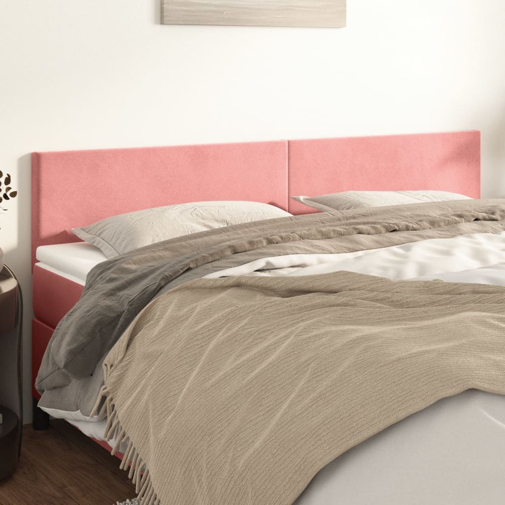 Kopfteil Hellgrau 80x5x118/128 cm Samt