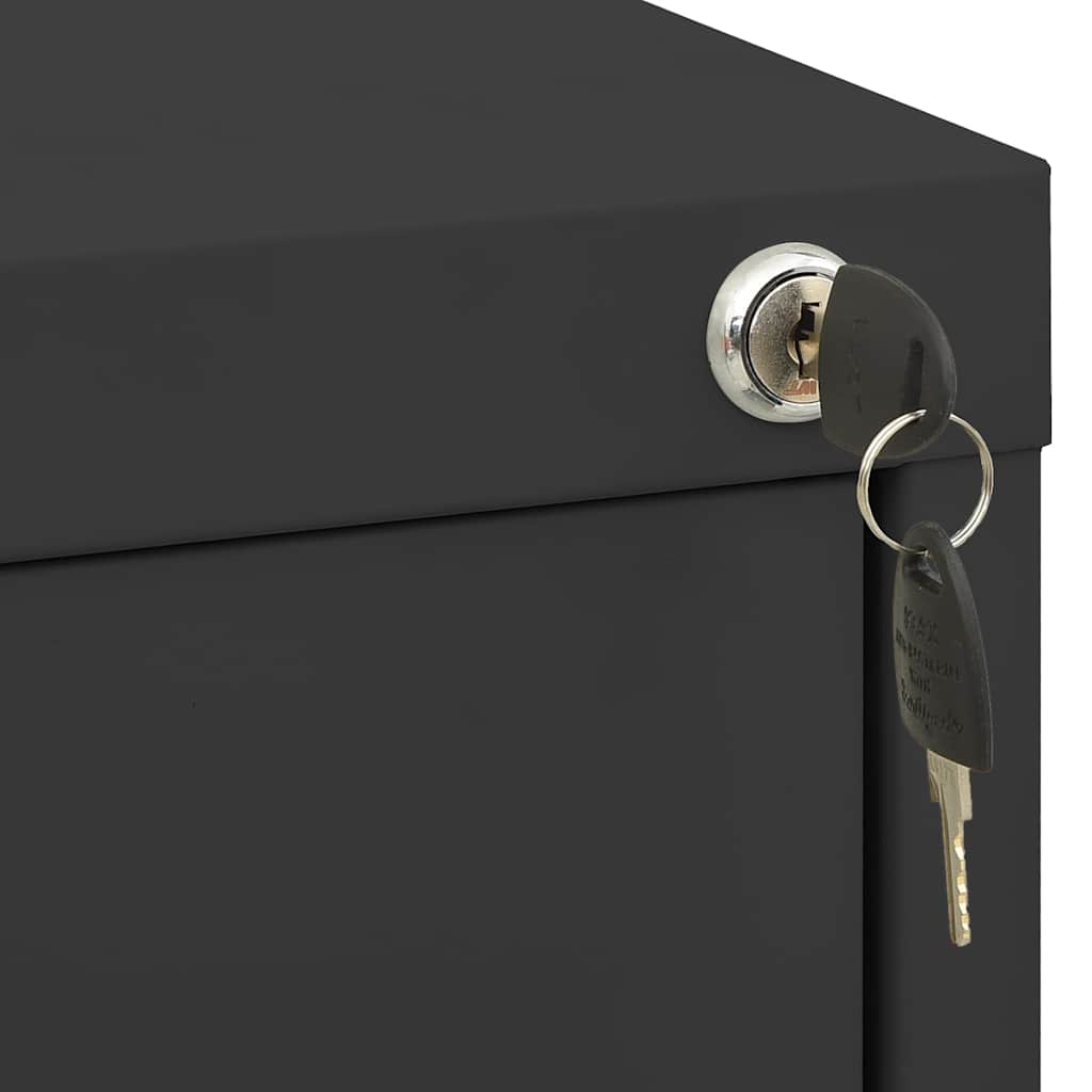 Aktenschrank Weiß 46x62x72,5 cm Stahl