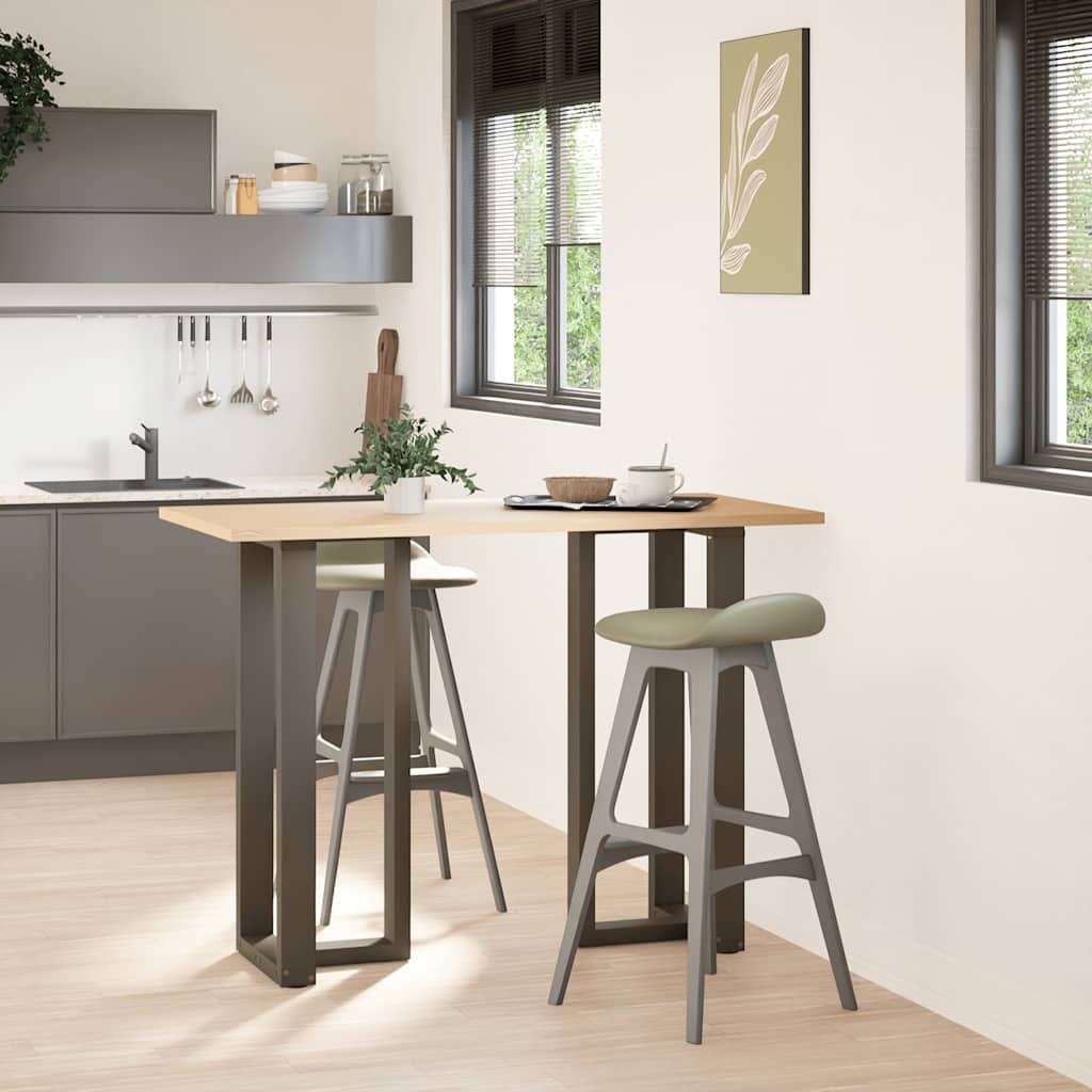 Couchtischbeine T-Form 2 Stk. Schwarz 30x25x(30-31) cm Stahl