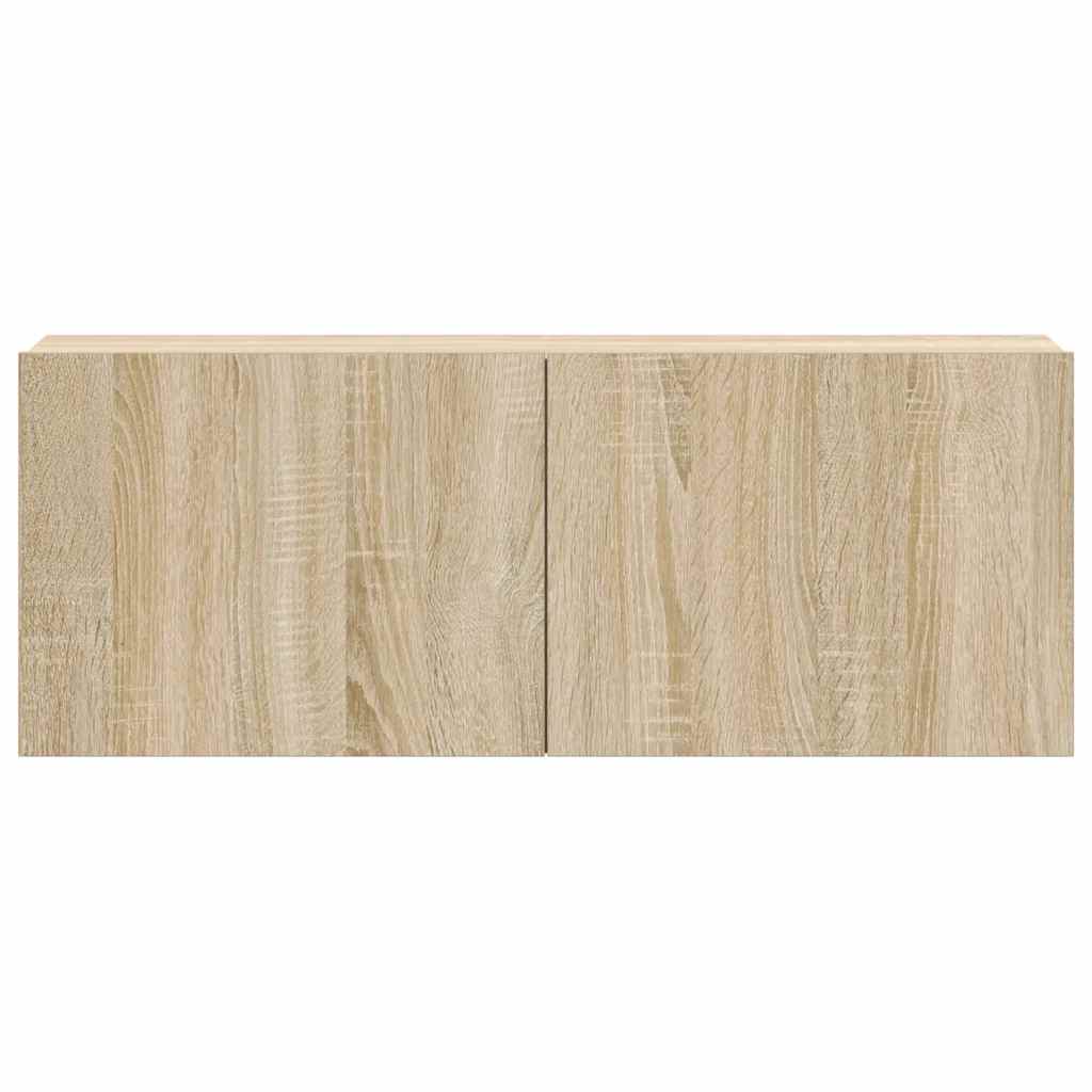 3-tlg. TV-Schrank-Set Weiß Holzwerkstoff