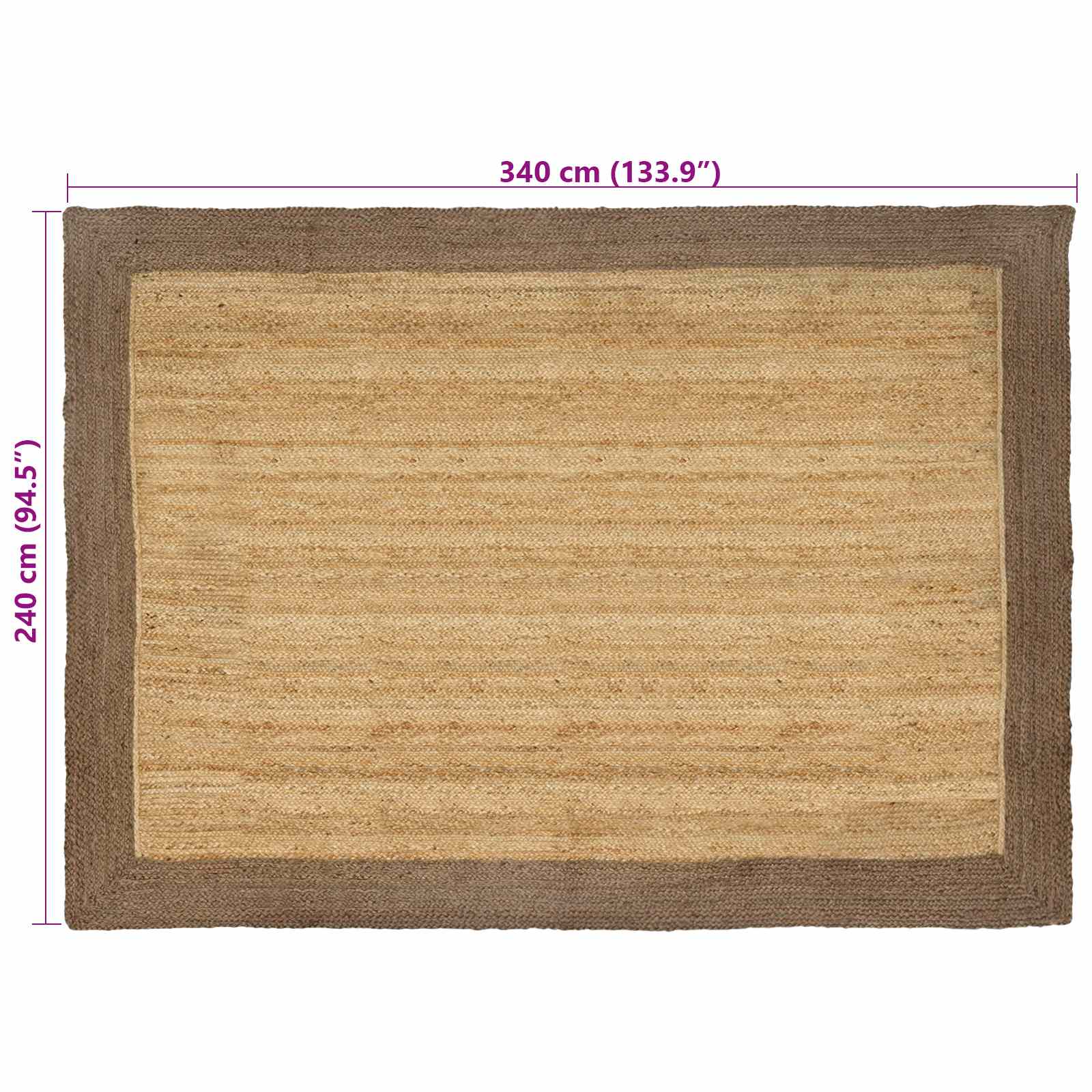 Bereichsteppiche Grau 60 x 110 cm Jute