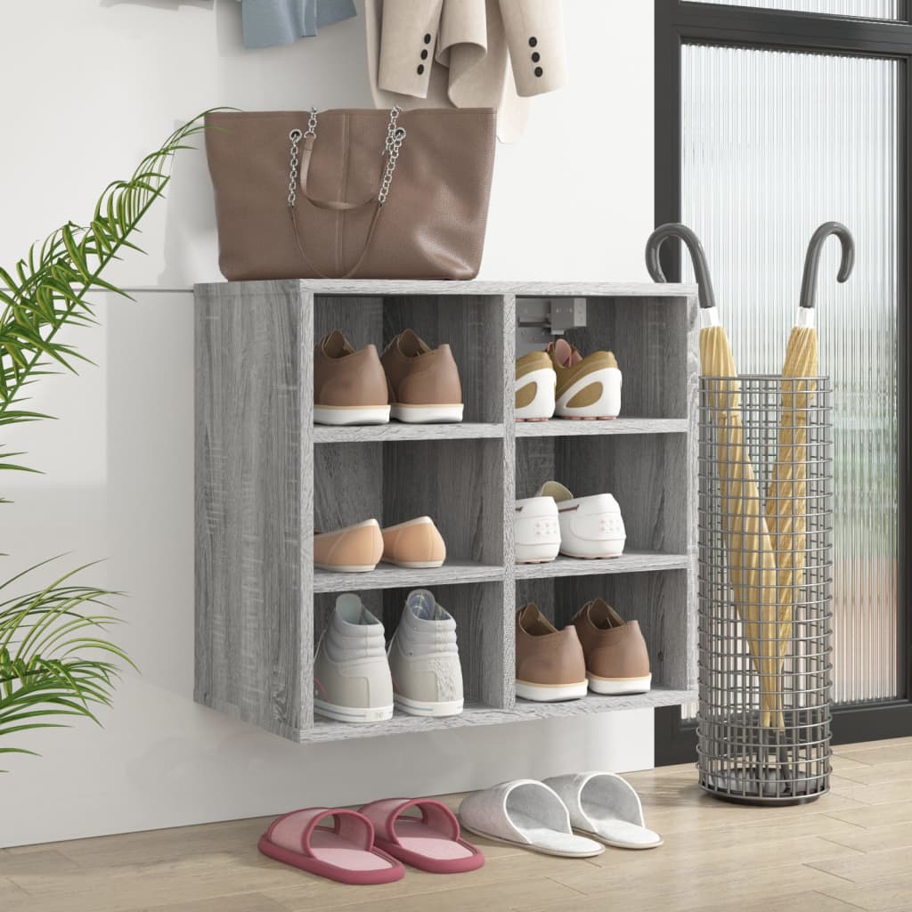 Schuhregale 2 Stk. Weiß 52,5x30x50 cm
