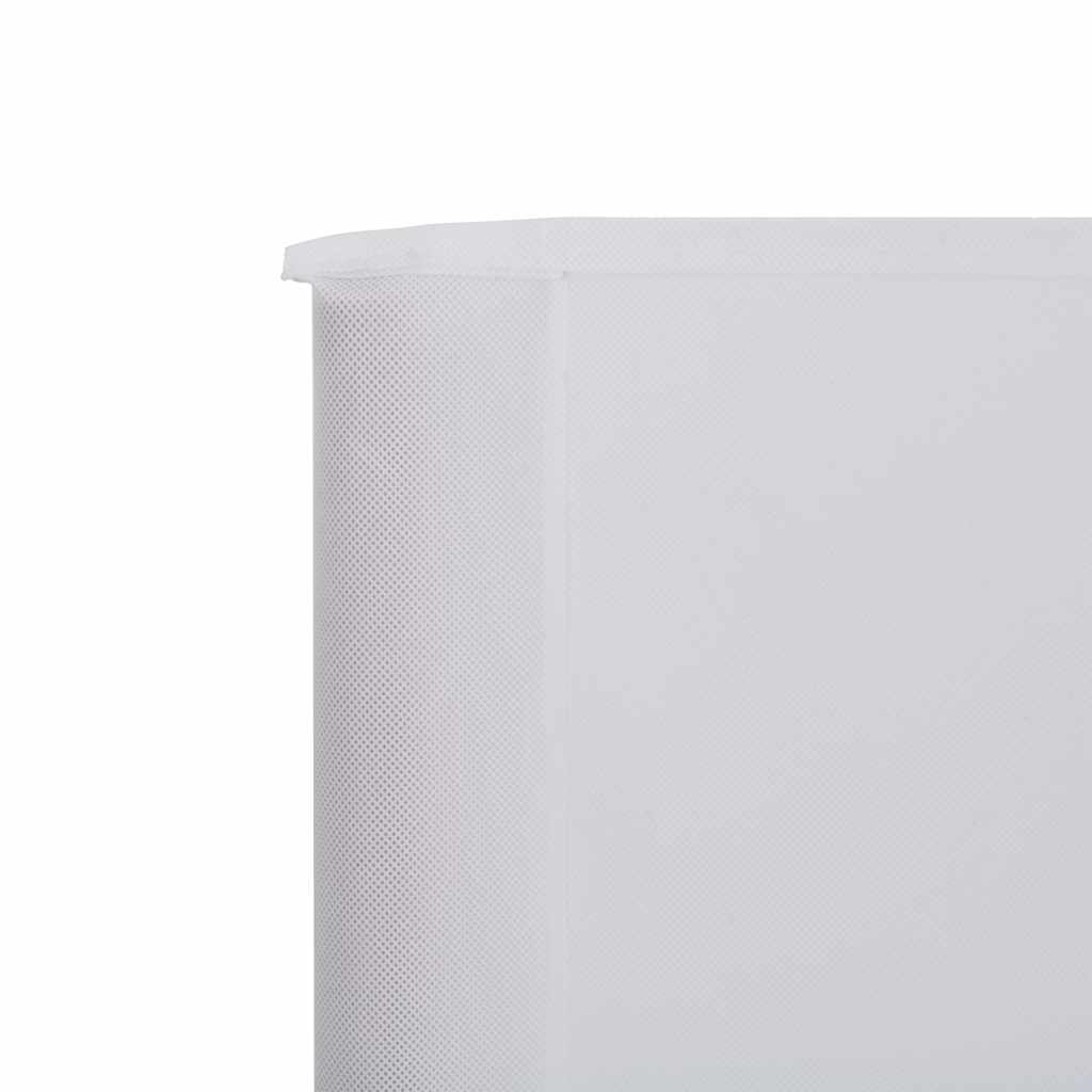 3-teiliges Windschutzgewebe 400 x 120 cm Weiß