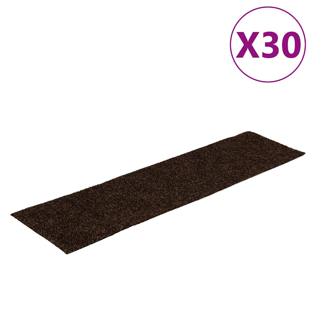 Stufenmatten Selbstklebend 15 Stk. 60x25 cm Hellbraun Rechteckig