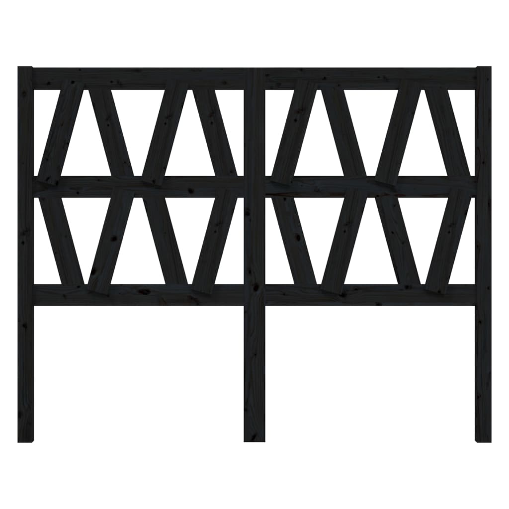 Kopfteil Grau 81x4x100 cm Massivholz Kiefer