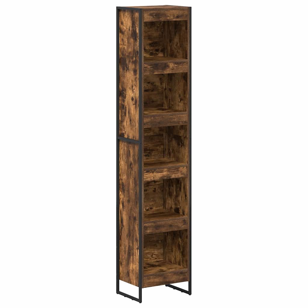 Bücherregal 2 pcs Schwarz Eichen-Optik 60 x 30 x 189,5 cm