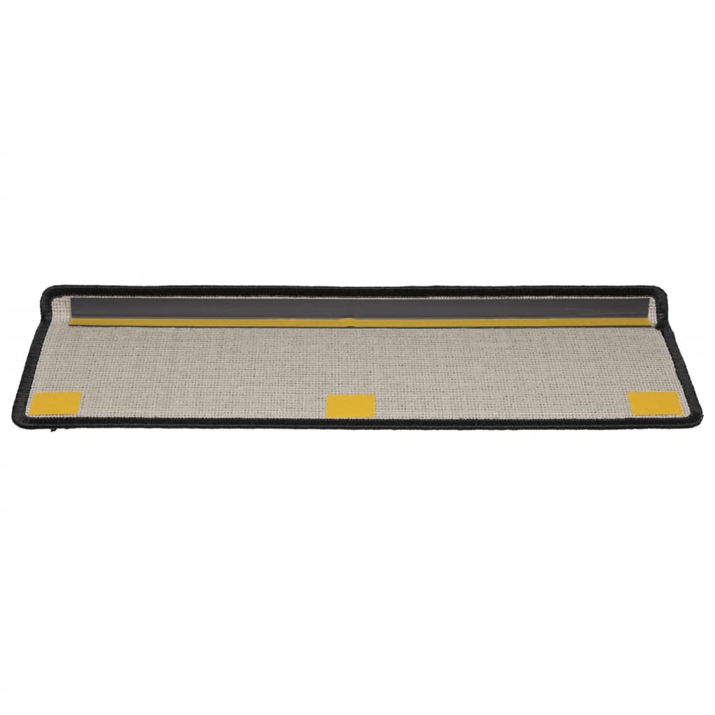 Stufenmatten 15 Stk. 65x21x4 cm Grau Rechteckiger Rand