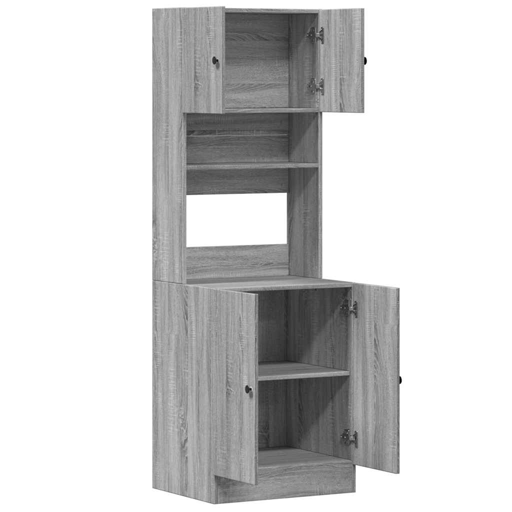 Küchenschrank Weiß 60x50x180 cm Holzwerkstoff