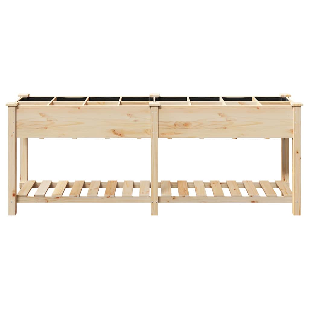 Garten-Pflanzgefäß mit Regal Beige 71 x 37 x 76,5 cm