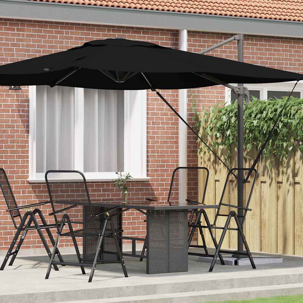 Roma Parasol Beige 286 x 284 x 265 cm Aluminium und Polyester