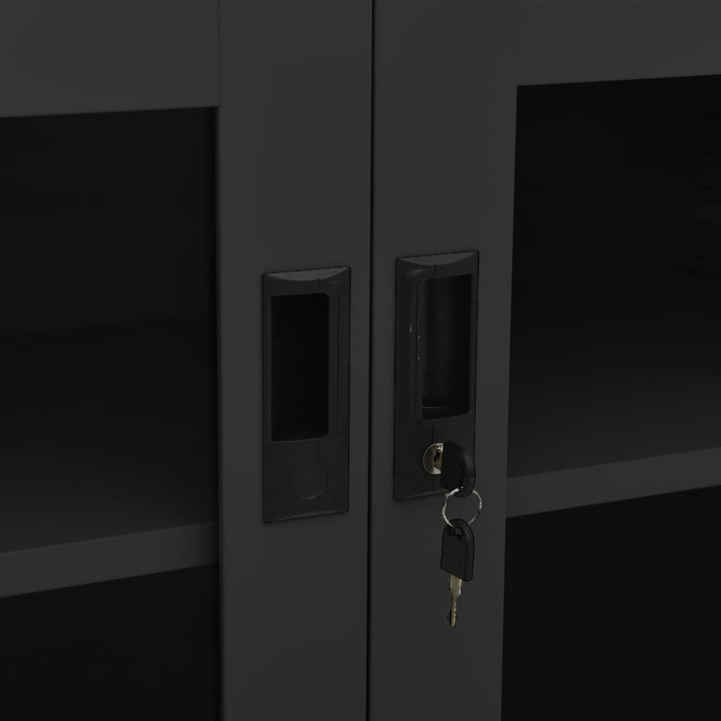 Büroschrank Weiß 90x40x70 cm Stahl