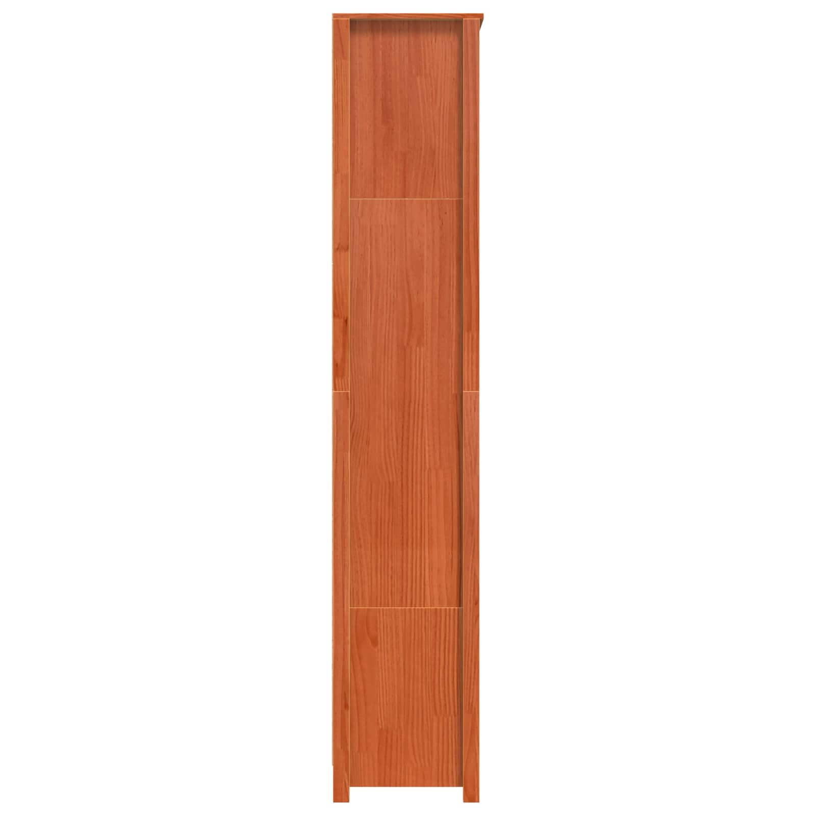 Bücherregal Grau 80x35x68 cm Massivholz Kiefer