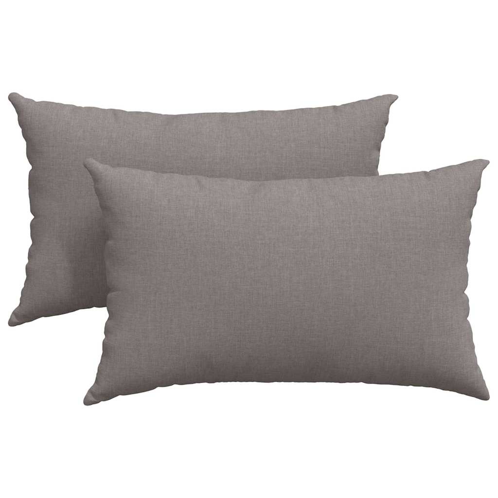 Sofakissen 2 pcs Hellgrau 50 x 30 cm Stoff