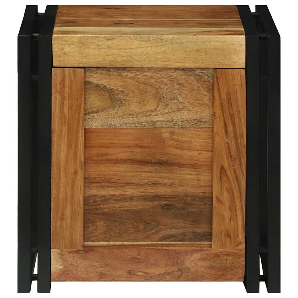 Aufbewahrungsbox 50 x 50 x 50 cm Massives upgecyceltes Holz