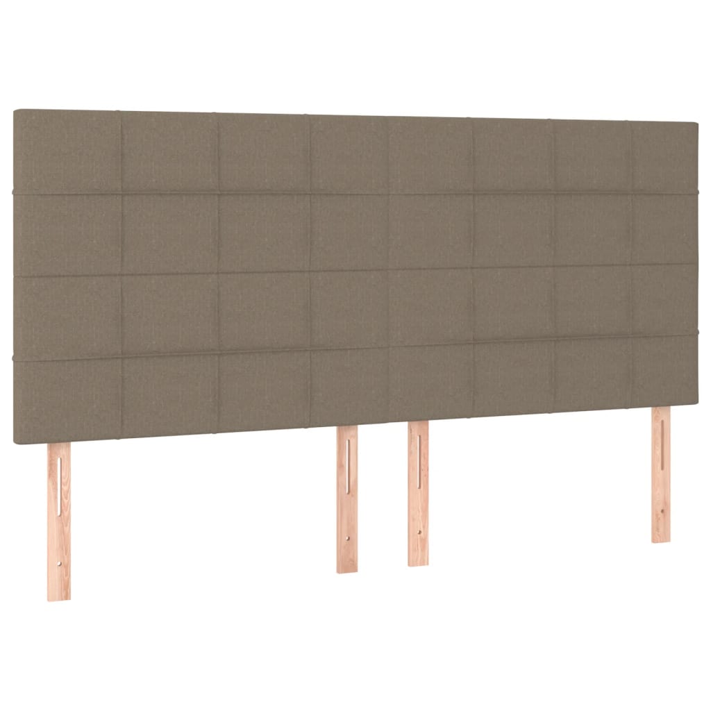 Kopfteil Hellgrau 80x5x118/128 cm Stoff