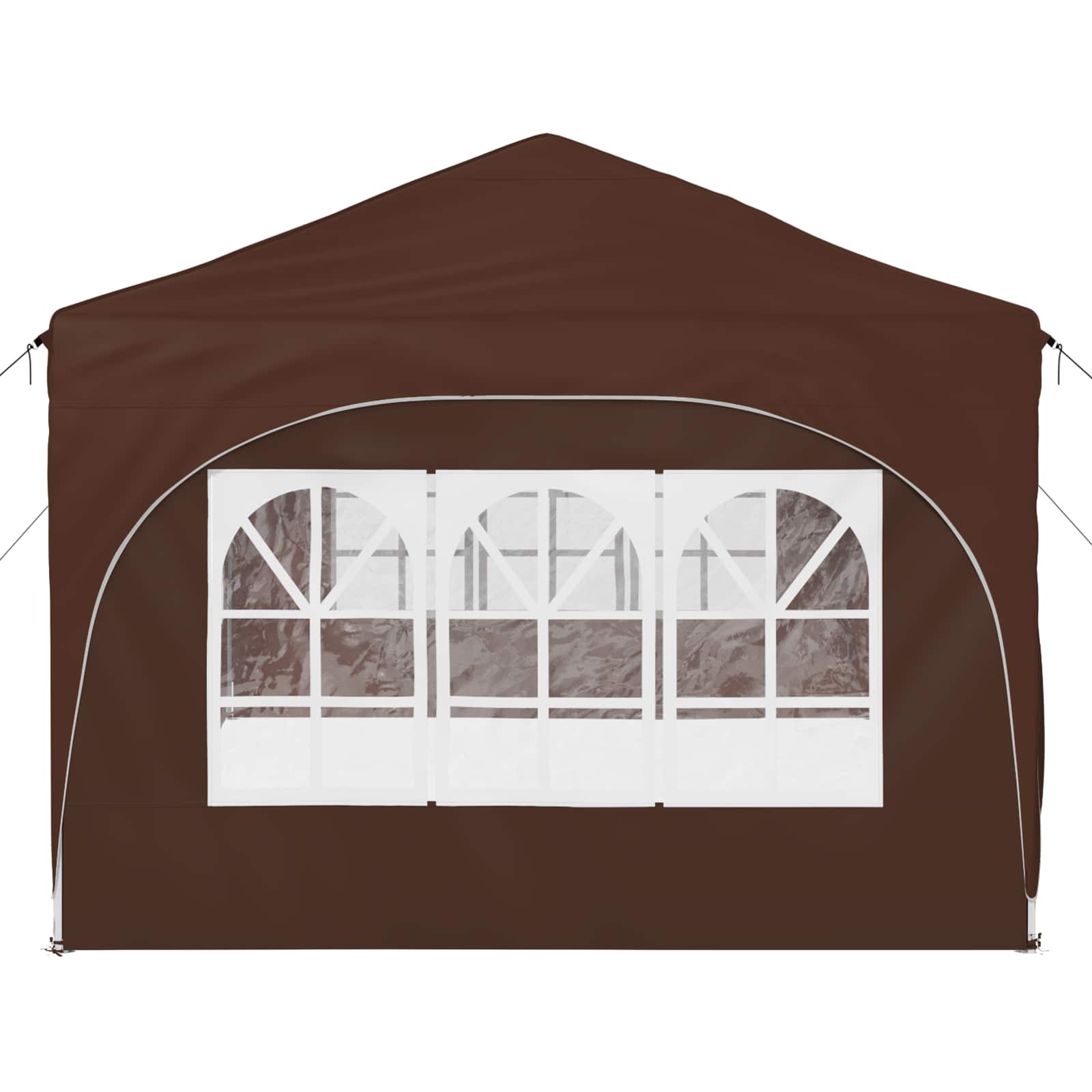 Pop-up Partyzelt 575 x 288 x 245 cm Creme Oxford-Stoff