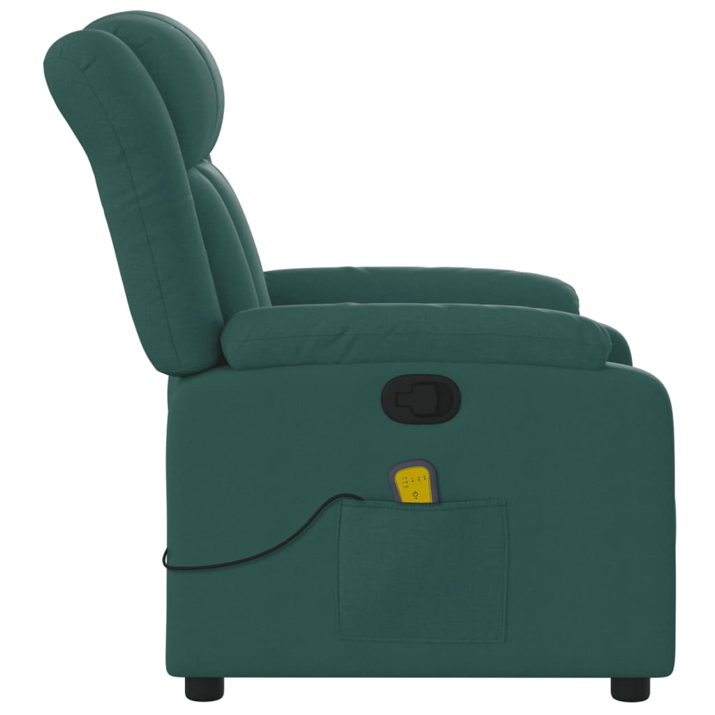 Massage-Relaxsessel, hellgrauer Stoff