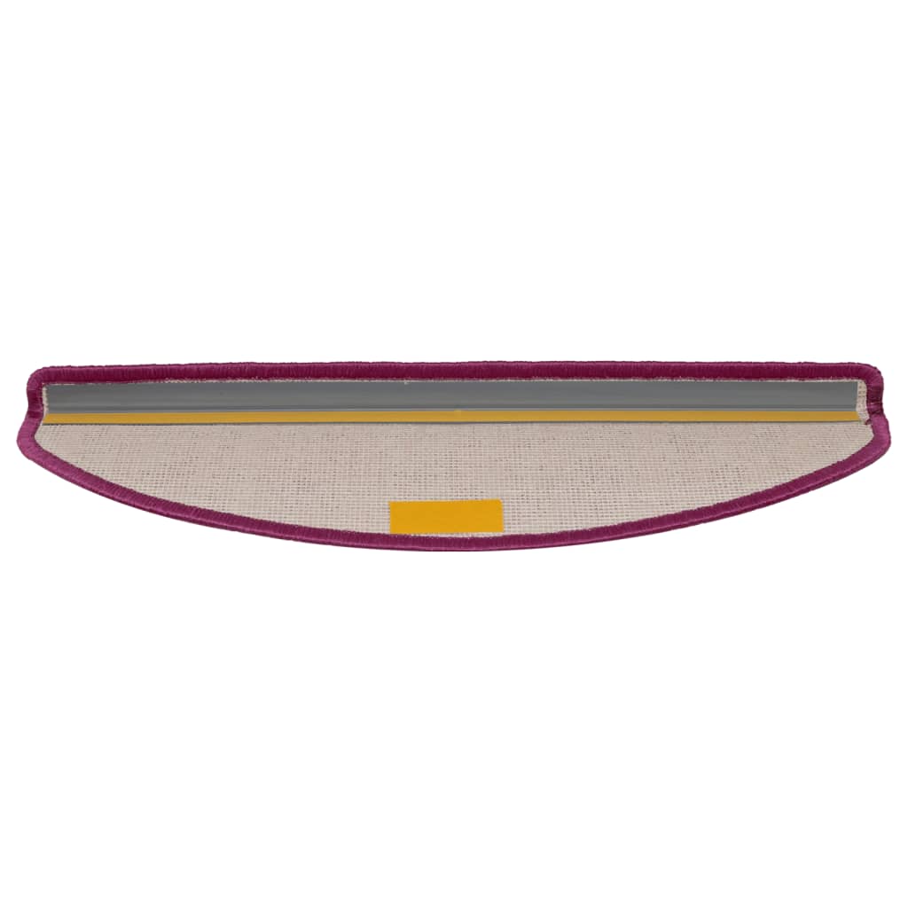 Stufenmatten 15 Stk. 56x17x3 cm Grau Halbrund