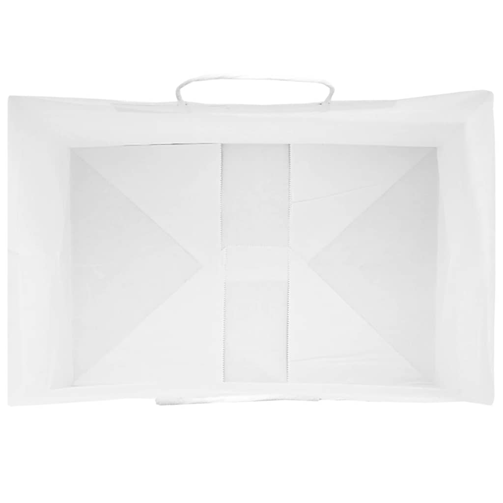 Papiertragetaschen 50 Stk. mit Henkeln Braun 21x11x36 cm