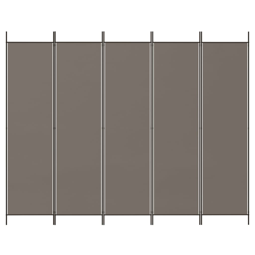 3-tlg. Paravent Schwarz 150x200 cm Stoff