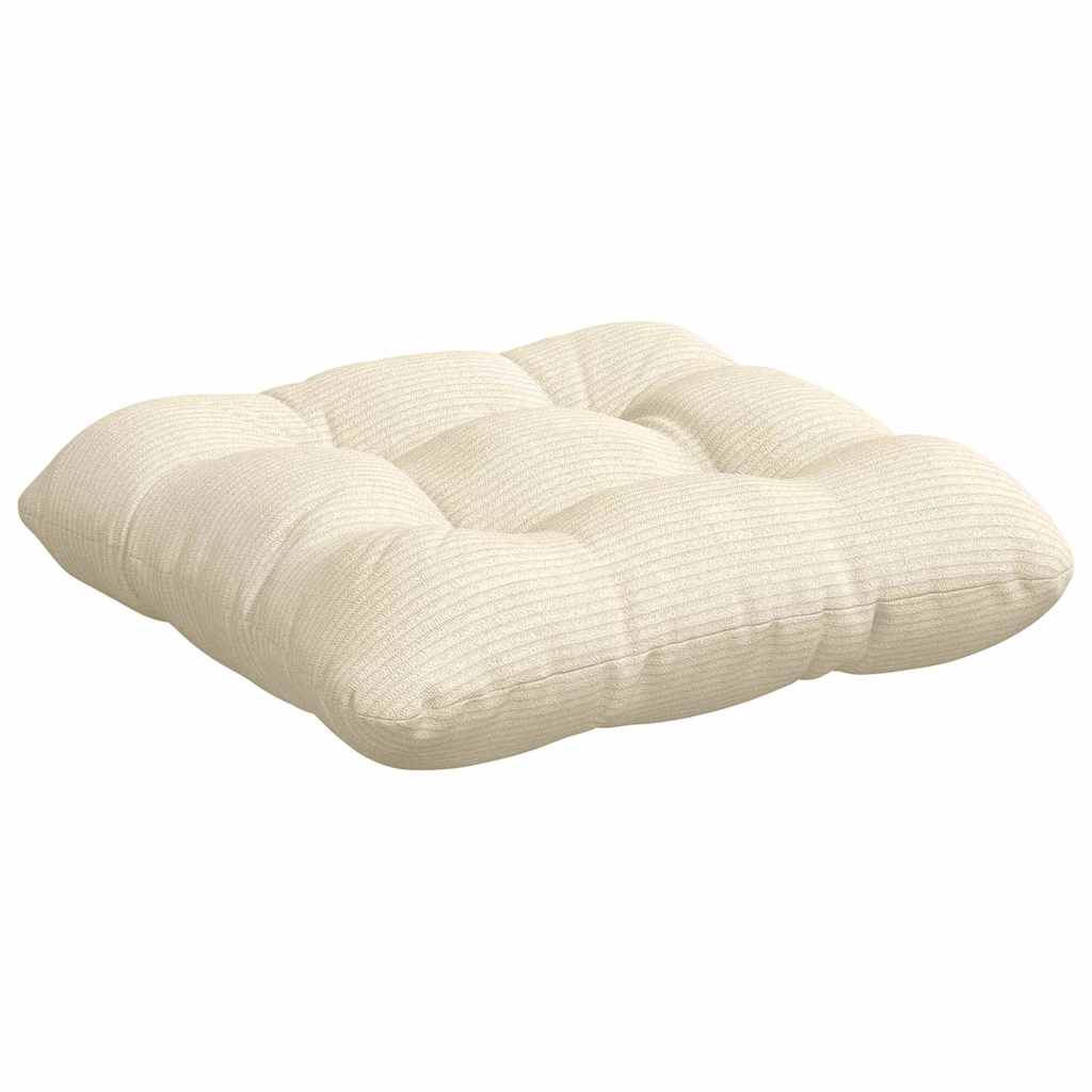 Sitzkissen 4 pcs Hellgrau 40 x 40 cm Cordstoff