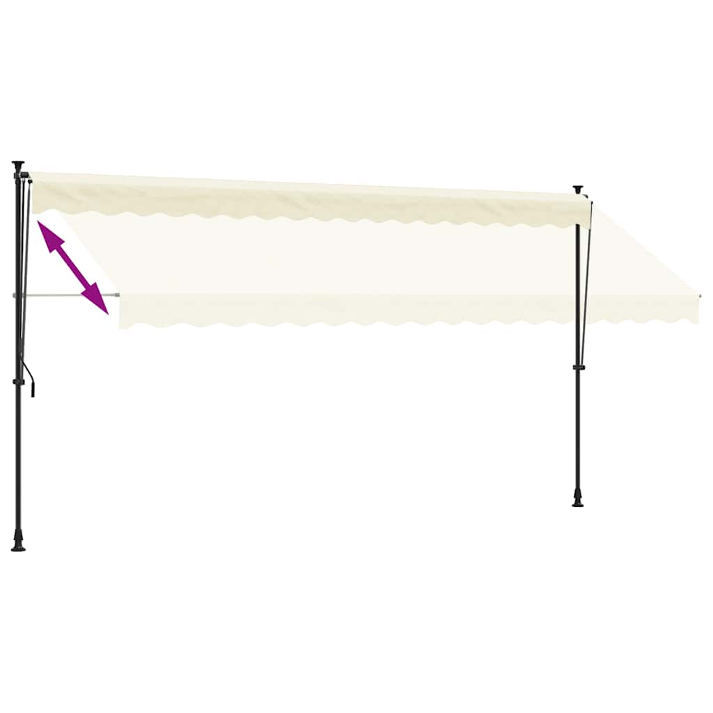 Einziehbare Markise Handbetrieben 150 cm Anthrazit
