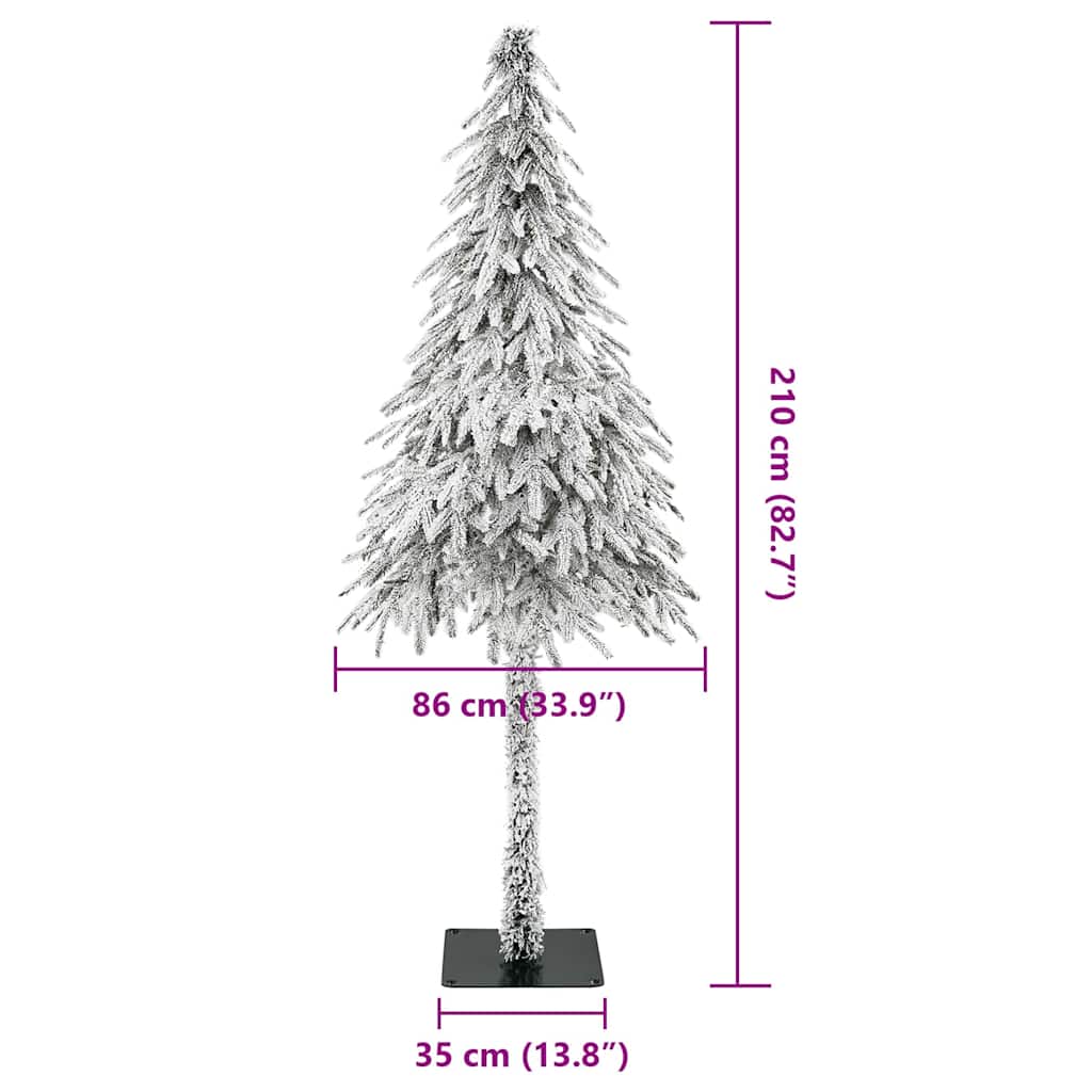 Künstlicher Weihnachtsbaum Weiß 76 x 76 x 180 cm