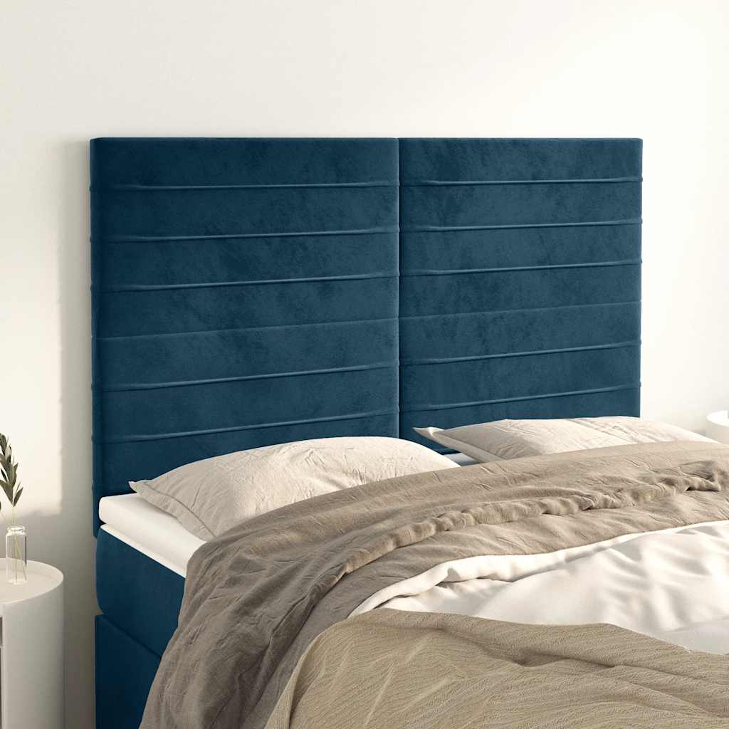 Kopfteil Hellgrau 80x5x118/128 cm Samt