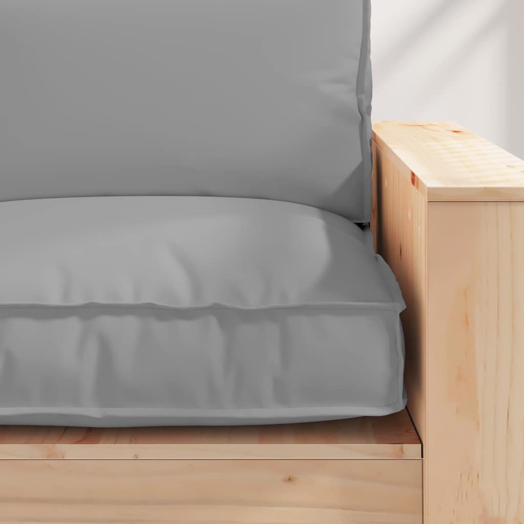 Kissen Anthrazit 80 x 80 x 12 cm Oxford-Stoff