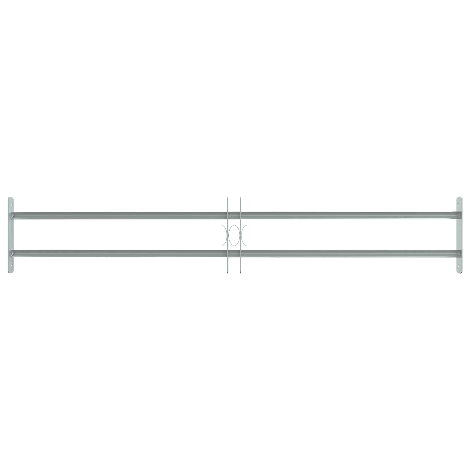 Fenstergitter Verstellbar mit 3 Querstäben 500-650 mm