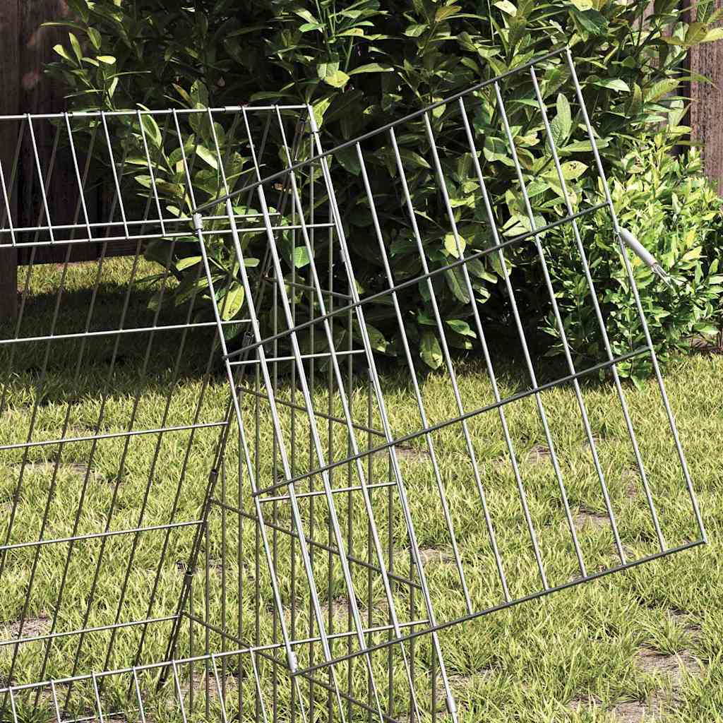 Hasenkäfig Silber 110 x 55 x 55 cm Verzinkter Stahl