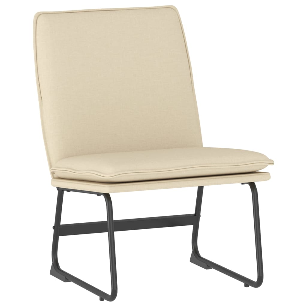 Loungesessel Hellgrau 52x75x76 cm Stoff