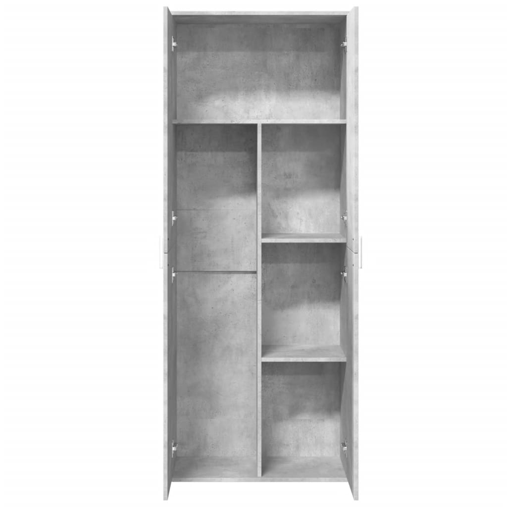 Highboard Weiß 70x35x180 cm Holzwerkstoff