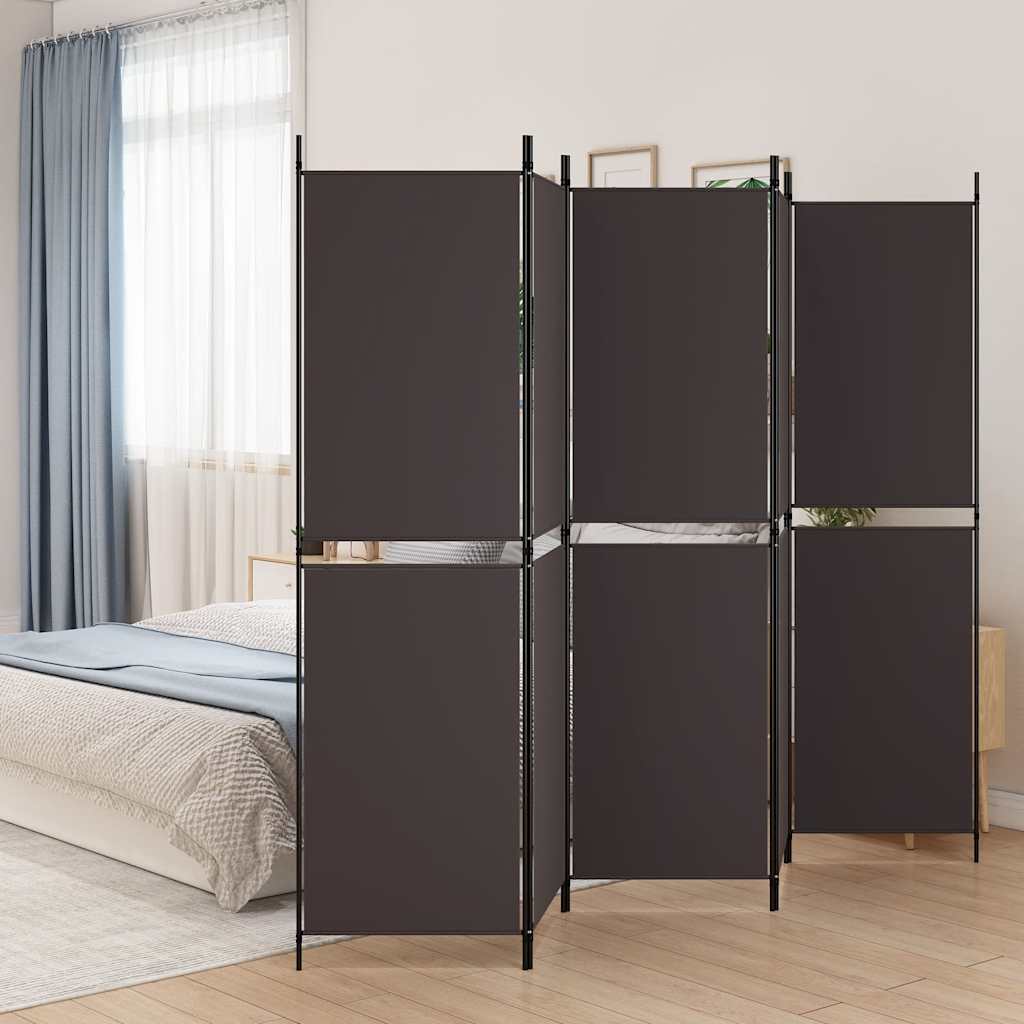 3-teiliger Raumteiler Beige 150 x 180 cm Stoff