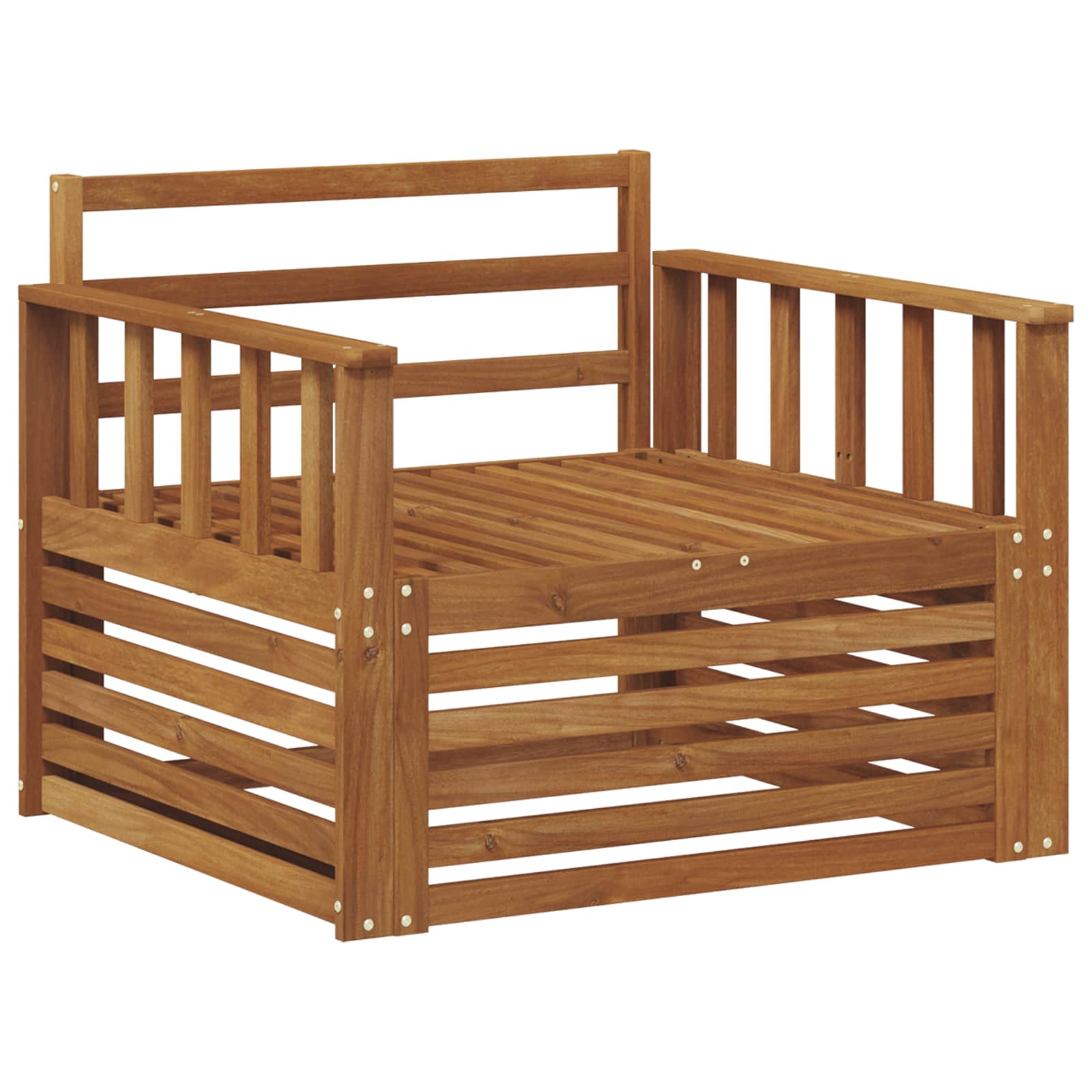2 Stück Outdoor-Sofa Natur