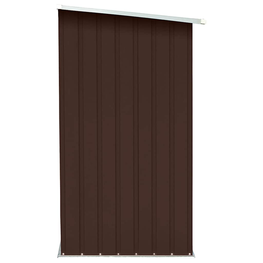 Brennholzlager Verzinkter Stahl 163 x 83 x 154 cm Grau