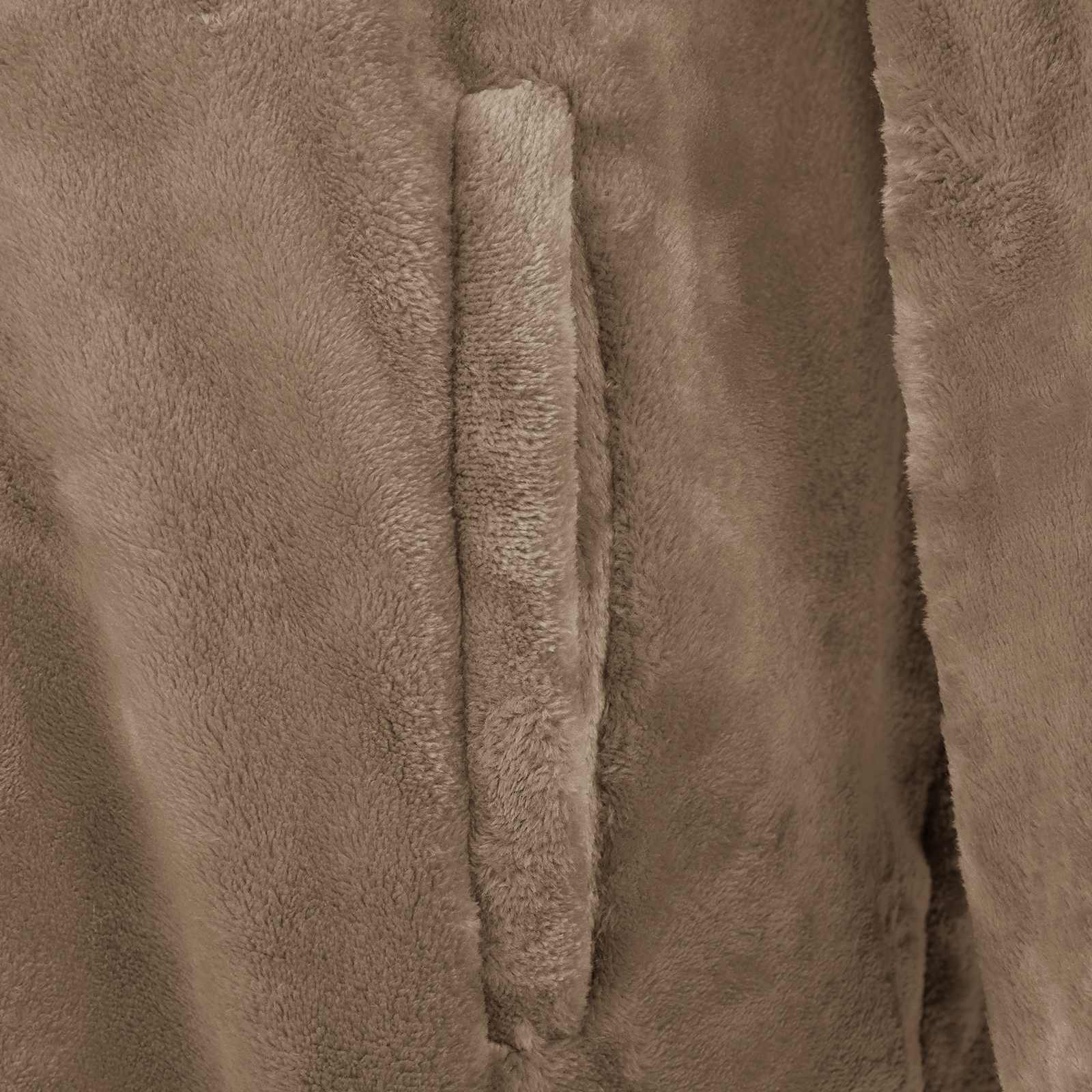Decken-Hoodie Beige S Flanell