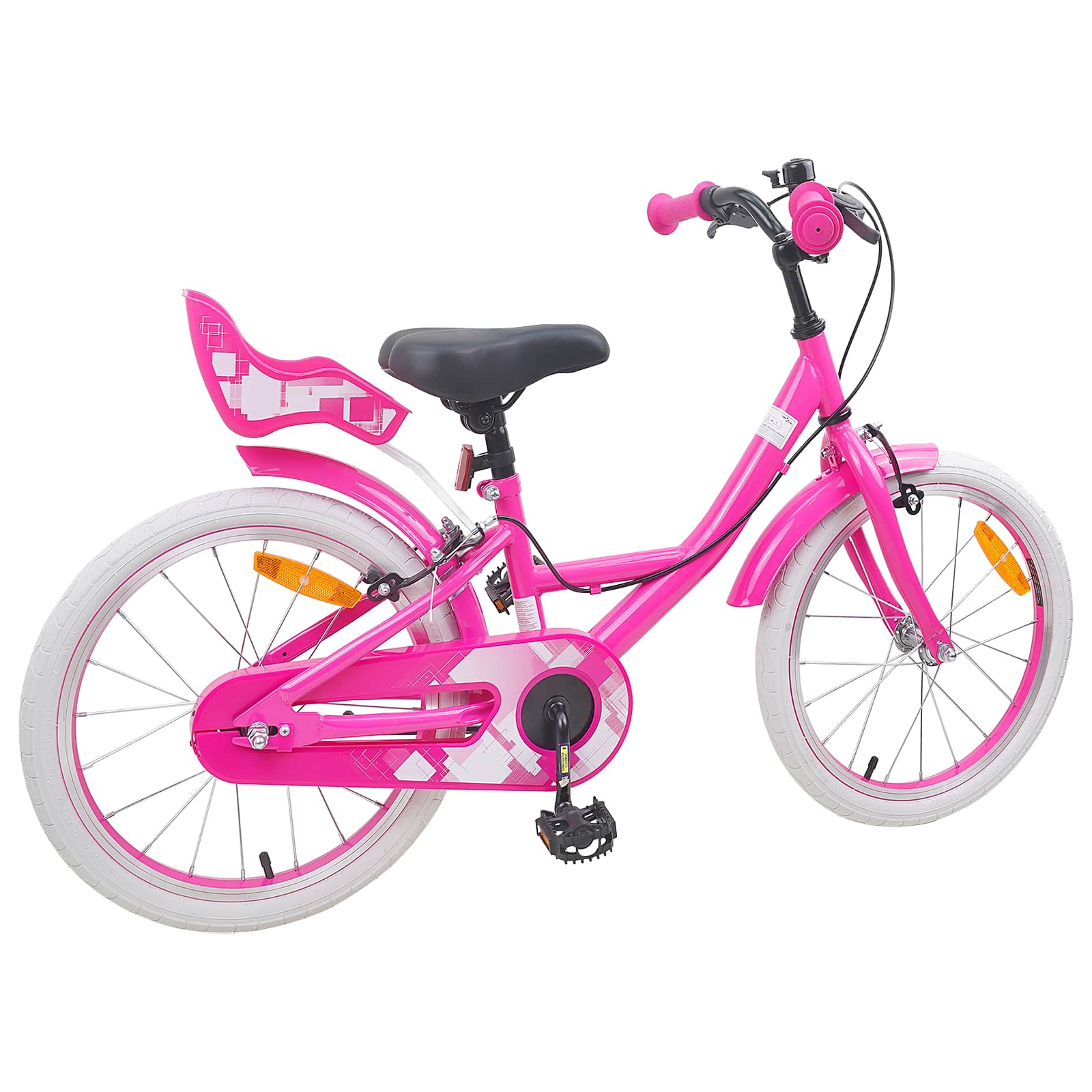 Kinderfahrrad 12 Zoll für 2-4 Jahre alt Hellrosa