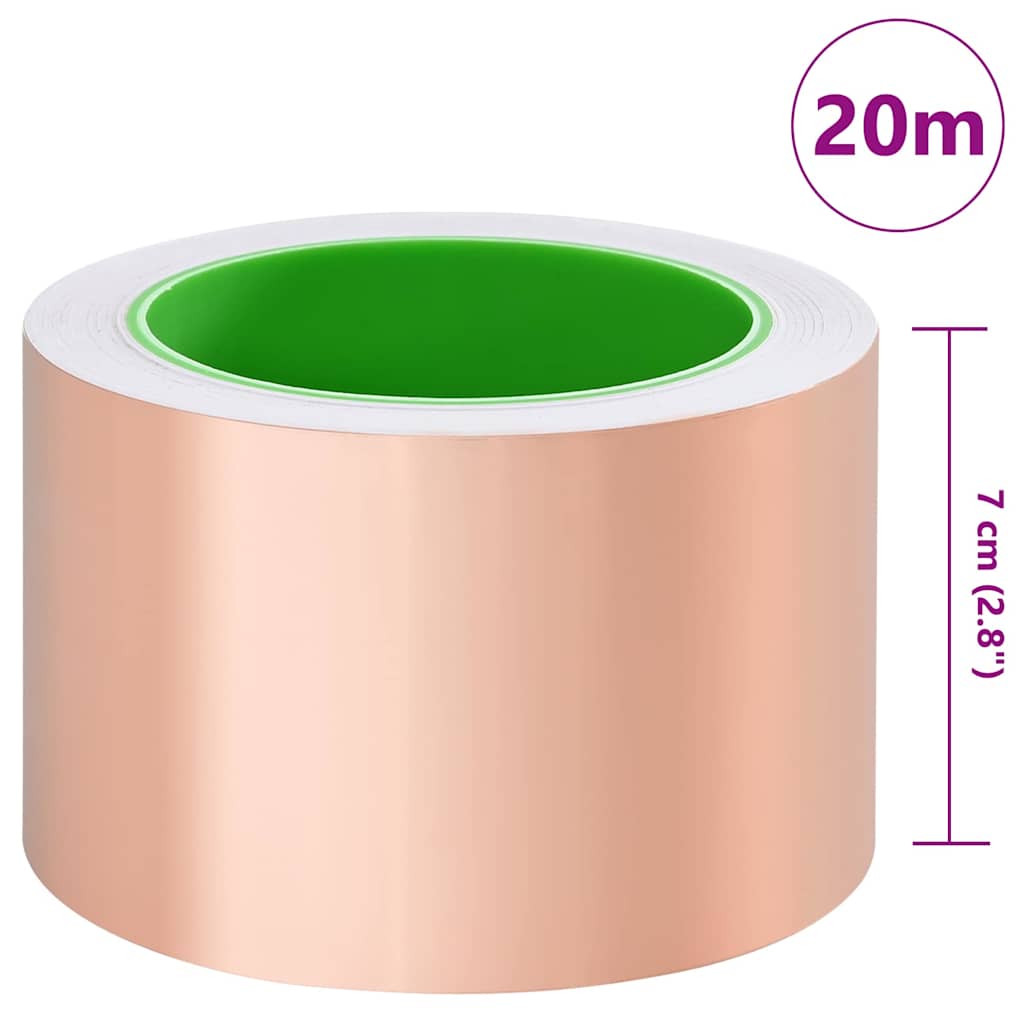 Kupferband zum Schneckenschutz Kupfer 30 mm x 20 m Kupfer